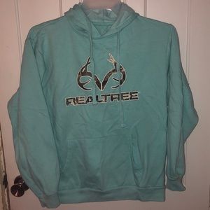 Light blue Realtree large hoodie